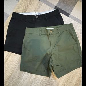 Two pairs old navy shorts size 6